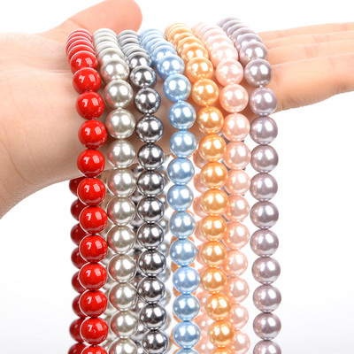 3-12mm, 7 culori, perle naturale, margele multicolore, rotunde, netede, distanțiere libere, pentru realizarea de bijuterii, accesorii pentru brățari.