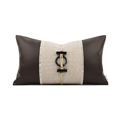 Ramadan jastučnica Jednobojni bijelo smeđi jastuci za kauč Ukrasna jastučnica oko struka za dnevnu sobu Ukrasni jastuci 30x50 cm