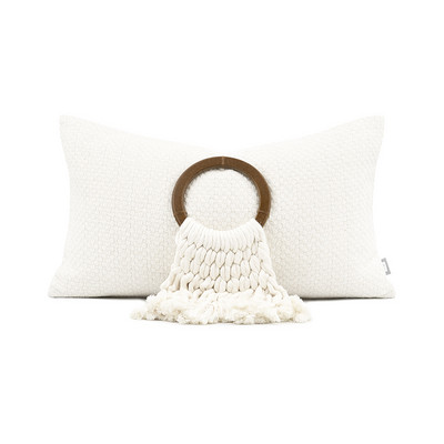 Ramadan jastučnica Jednobojni bijelo smeđi jastuci za kauč Ukrasna jastučnica oko struka za dnevnu sobu Ukrasni jastuci 30x50 cm