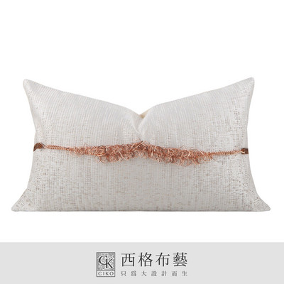 Ramadan jastučnica Jednobojni bijelo smeđi jastuci za kauč Ukrasna jastučnica oko struka za dnevnu sobu Ukrasni jastuci 30x50 cm