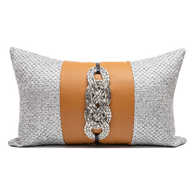 Ramadan jastučnica Jednobojni bijelo smeđi jastuci za kauč Ukrasna jastučnica oko struka za dnevnu sobu Ukrasni jastuci 30x50 cm