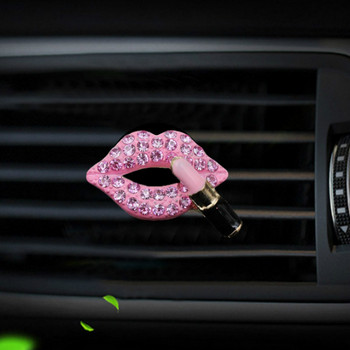Colorful Lips Diamond Alloy Sexy Lipstick Mouth Αποσμητικό αέρα Αυτοκινήτων Εσωτερική διακόσμηση Αεραγωγός Αξεσουάρ κλιπ αρώματος