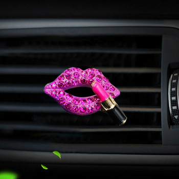 Colorful Lips Diamond Alloy Sexy Lipstick Mouth Αποσμητικό αέρα Αυτοκινήτων Εσωτερική διακόσμηση Αεραγωγός Αξεσουάρ κλιπ αρώματος