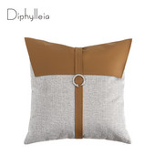 Diphylleia Aldo Cipullo Zmijska kopča Ukrasna jastučnica Luksuzna kožna spojena jastučnica Moderni starinski dekor za dom