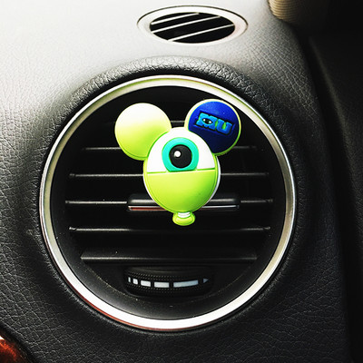 Stezaljka za parfeme za automobil Osvježivač zraka Miris za auto ventilaciju Crtani čvrsti parfem Veleprodaja Slatki miš Dodaci za automobil Miris limuna