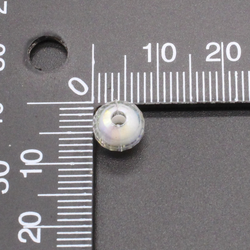 100KOM Akrilne bijele okrugle perle duginih AB perli za izradu nakita DIY dodaci za nakit 8 mm