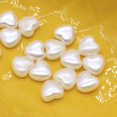 100PCS Srce akrilne perle DIY imitacija bisernog stila Izrada Ogrlica Narukvica Nakit Dodaci 10x11mm