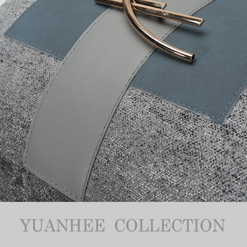 Златиста метална калъфка за възглавница 30x50 см лека луксозна възглавница за кръста домашен декор синьо сиво бяло INS калъфка за възглавница възглавници за диван