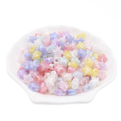 100kom 9mm šarene AB akrilne perle spuštene perle s razmakom za izradu nakita DIY privjesci za par Narukvica Ogrlica Dodaci