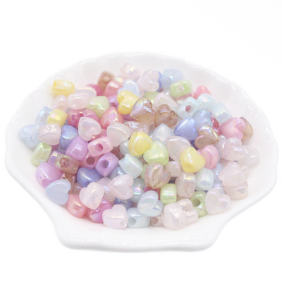 100kom 9mm šarene AB akrilne perle spuštene perle s razmakom za izradu nakita DIY privjesci za par Narukvica Ogrlica Dodaci