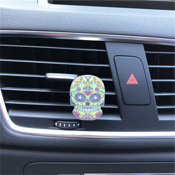 Lovely Flower Skull Αξεσουάρ αυτοκινήτου Ακρυλικό άρωμα κλιματισμού αυτοκινήτου Σκανταλιάρικο μοτίβο στυλ αυτοκινήτου 100 Πρωτότυπο