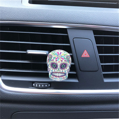 Ljupki cvijet lubanja Dodaci za automobile Akrilni automobilski parfem za klimatizaciju Nestašni uzorak Dizajn automobila 100 Original