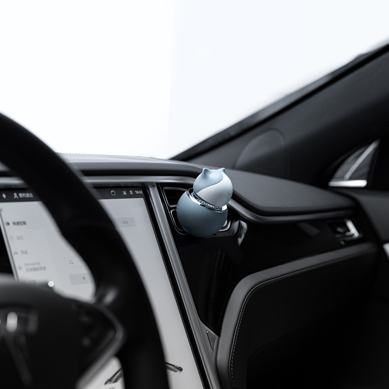 Kawaii Cat Shape Kreativni slatki dekor Dodaci za automobile Interijer Parfem Difuzor Otvor za zrak Miris ABS kopča Osvježivač zraka za automobil