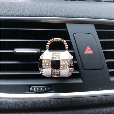Prekrasna metalna ženska torba za modeliranje automobila osvježivač zraka parfem Prekrasna biserna mala torbica parfem za auto Ornamenti
