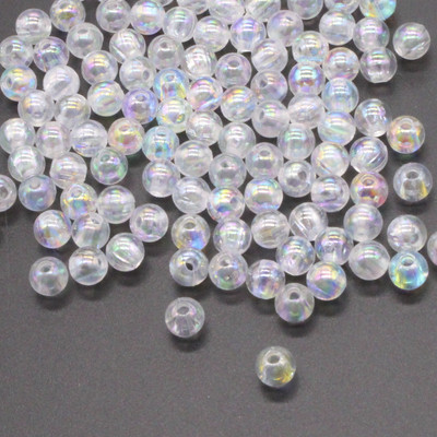 200 kom 6 mm svijetlo ružičaste prozirne AB okrugle kuglaste razmaknice za izradu nakita DIY dodaci za nakit