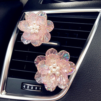 aukščiausios kokybės automobilių oro gaiviklis pelėda paukščių išleidimo anga dekoratyviniai aksesuarai krištolo gėlė puikūs automobiliniai kvepalų segtukai moterys mergaitės