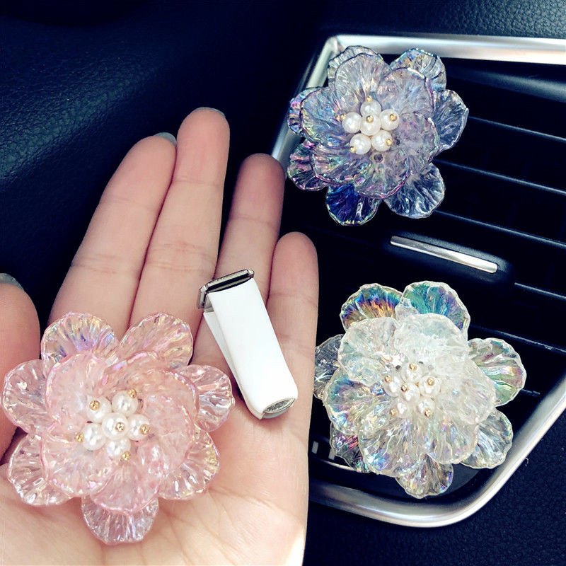 aukščiausios kokybės automobilių oro gaiviklis pelėda paukščių išleidimo anga dekoratyviniai aksesuarai krištolo gėlė puikūs automobiliniai kvepalų segtukai moterys mergaitės