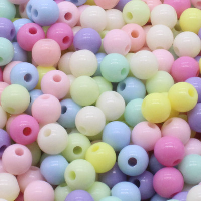 200 vnt. 6 mm tamsiai žalios spalvos akrilo apvalaus rutulinio tarpiklio karoliukai papuošalams gaminti „pasidaryk pats“ papuošalų priedai