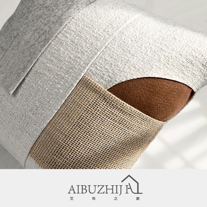 Lagana luksuzna jastučnica Smeđe Sivo Bijeli Geometrijski Poklopni Jastuci 45x45cm 30x50cm Ukrasni Jastuci Za Dnevni Boravak Kauč Auto