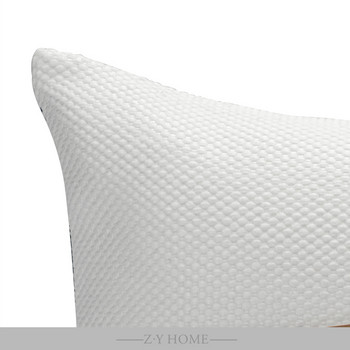 Ραμαζάνι Διακοσμητικό κάλυμμα μαξιλαριού για καρέκλα κρεβατοκάμαρας Καφέ Pu Δερμάτινο βαμβακερό μαξιλάρια καναπέ, διακοσμητικό κάλυμμα μαξιλαριού μέσης