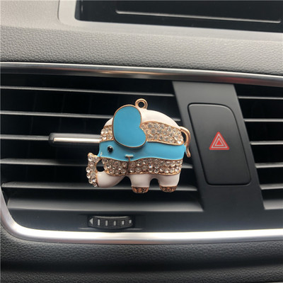 Prekrasne boje u stilu slona, parfemski dodaci za automobile, metalni slon, ženski automobil, svježi parfemski ukrasi