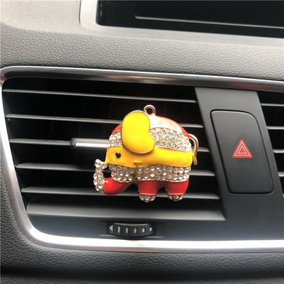 Prekrasne boje u stilu slona, parfemski dodaci za automobile, metalni slon, ženski automobil, svježi parfemski ukrasi