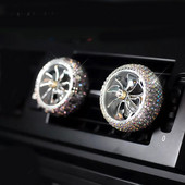 Bling Crystal autós légfrissítő Automatikus kivezető parfüm Szellőző légfrissítő az autóban Klíma Clip Diffúzor Autó Styling