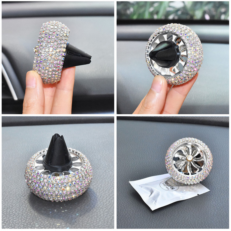 Bling Crystal autós légfrissítő Automatikus kivezető parfüm Szellőző légfrissítő az autóban Klíma Clip Diffúzor Autó Styling