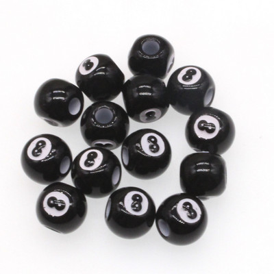 50kom akrilnih kuglica s velikom rupom od 8 riječi za izradu nakita DIY dodaci za ručno izrađene narukvice 12 mm