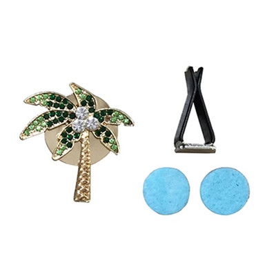 1 db Hawaii stílusú Blingbling autós légfrissítő csíptető strasszos szilárd aromaterápiás diffúzor klip Parfüm szellőző belső dekoráció