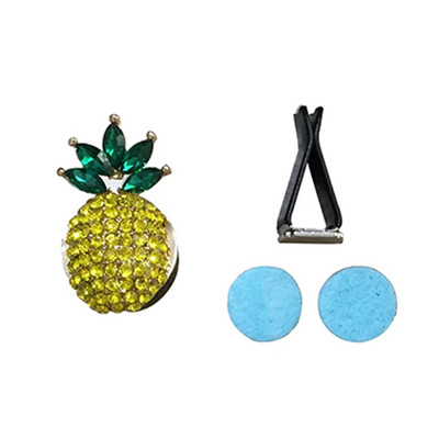 1 db Hawaii stílusú Blingbling autós légfrissítő csíptető strasszos szilárd aromaterápiás diffúzor klip Parfüm szellőző belső dekoráció