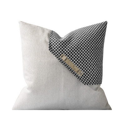 Luksuzni karirani set jastučnica Zlatni metalni ukrasni jastuci za dom za dnevnu sobu, kauč, jastučnica 45x45cm/30x50cm