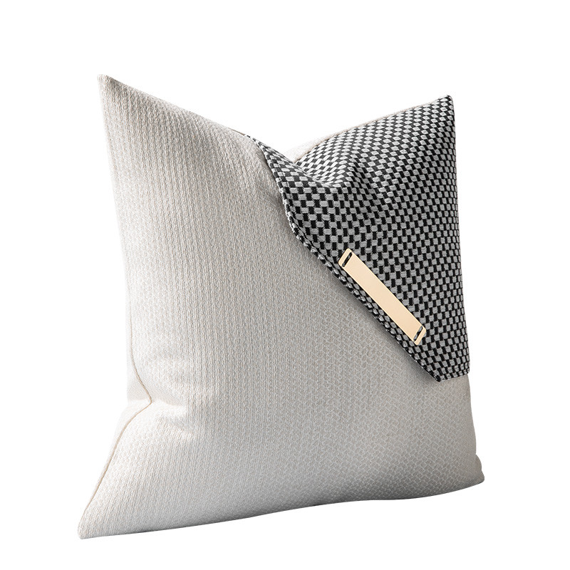 Luksuzni karirani set jastučnica Zlatni metalni ukrasni jastuci za dom za dnevnu sobu, kauč, jastučnica 45x45cm/30x50cm