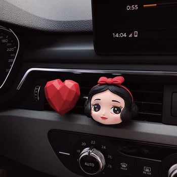 New Arrival Cartoon Snow White Princess Car Perfume Air Outlet Clip Γύψος Διαχύτης αρώματος Πέτρινο Στολίδι αποσμητικό αυτοκινήτου