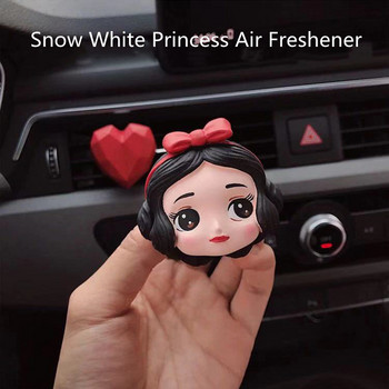 New Arrival Cartoon Snow White Princess Car Perfume Air Outlet Clip Γύψος Διαχύτης αρώματος Πέτρινο Στολίδι αποσμητικό αυτοκινήτου