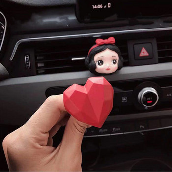 New Arrival Cartoon Snow White Princess Car Perfume Air Outlet Clip Γύψος Διαχύτης αρώματος Πέτρινο Στολίδι αποσμητικό αυτοκινήτου