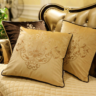 Kućni dekor Jastuk Navlaka Ukrasna jastučnica Moderna europska flora Vez Kauč Posteljina Sobna stolica Baršun Rođak