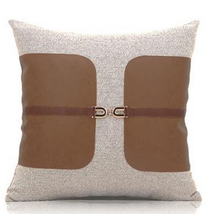 45x45 cm jednostavna smeđa jastučna navlaka za konja pamučno laneno pu kožna kopča jastučnica oko struka jastučna navlaka za naslon 50 cm