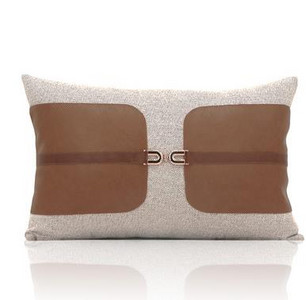 45x45 cm jednostavna smeđa jastučna navlaka za konja pamučno laneno pu kožna kopča jastučnica oko struka jastučna navlaka za naslon 50 cm