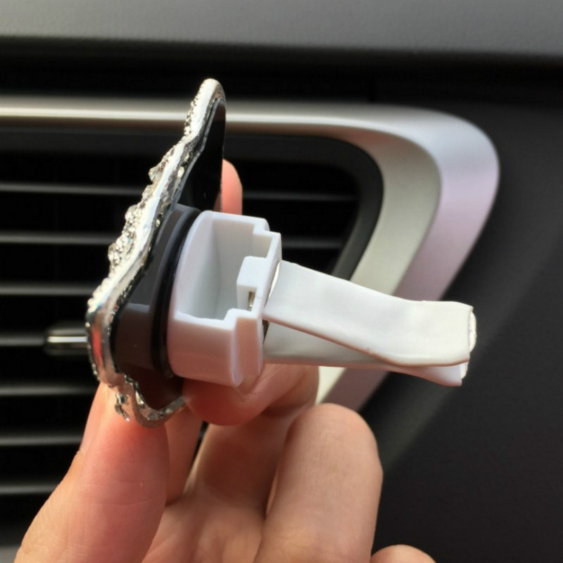 Légfrissítő Aranyos Gyémánt Leopard Auto Klíma Szellőző Clip Parfüm Kimenet Légszag Diffúzor Illat Autó tartozékok