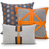 svijetlo luksuzna narančasta siva jastučnica pamučna lanena jastučnica jastučnica oko struka