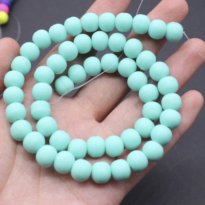 Okrugle perle od polimerne smole i gline Čip disk Labavi odstojnik Ručno izrađene perle za narukvice za izradu nakita DIY