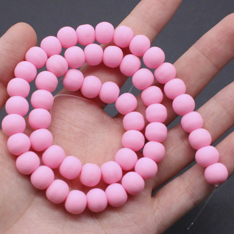 Okrugle perle od polimerne smole i gline Čip disk Labavi odstojnik Ručno izrađene perle za narukvice za izradu nakita DIY