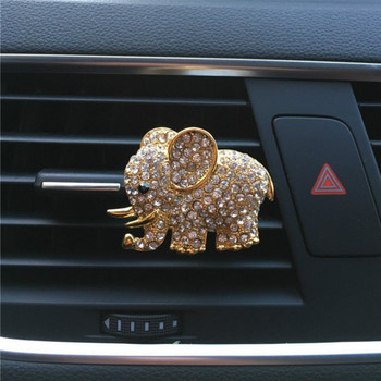 Αποσμητικό χώρου Cute Elephant Crystal Diamond Στολίδι αυτοκινήτου Αυτοκίνητα Διακόσμηση Εσωτερικών Χώρων Αεραγωγοί Αρωματικά δώρα