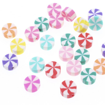 30/50/100 kom 10 mm perle s osmijehom na licu pentagrama perle od polimerske gline labave perle za odstojnike za izradu nakita DIY pribor za narukvice