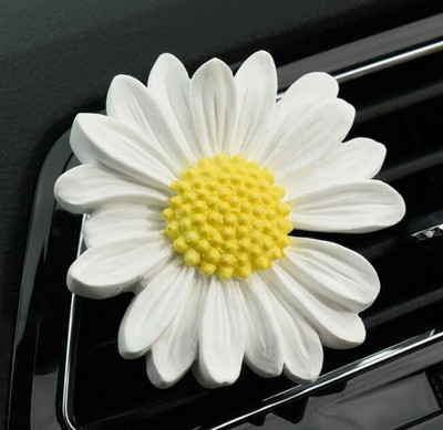 Nova 6CM gipsana tratinčica Stezaljka za parfeme za automobil Dodaci za automobile Suncokret Klima-uređaj Air Out Aromaterapijski ukrasi Stezaljka za žene