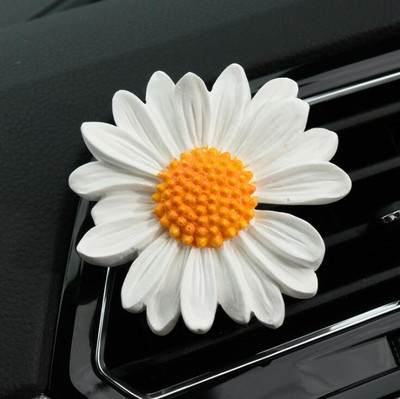 Nova 6CM gipsana tratinčica Stezaljka za parfeme za automobil Dodaci za automobile Suncokret Klima-uređaj Air Out Aromaterapijski ukrasi Stezaljka za žene