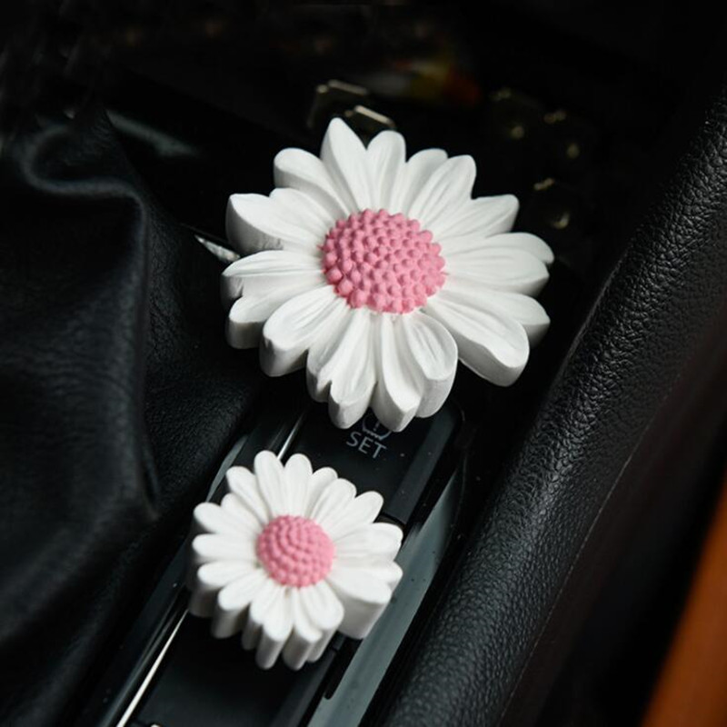 Nova 6CM gipsana tratinčica Stezaljka za parfeme za automobil Dodaci za automobile Suncokret Klima-uređaj Air Out Aromaterapijski ukrasi Stezaljka za žene