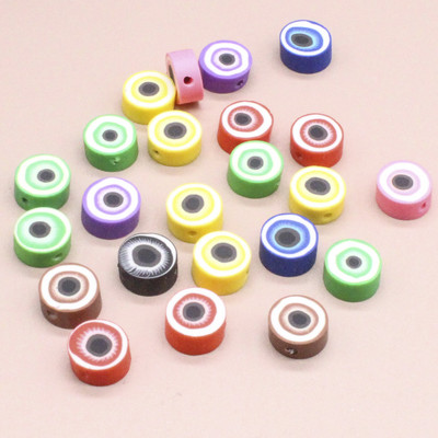 30/50/100 kom 10 mm višebojne perle za osmijeh na licu Perle od polimerske gline labave perle za odstojnike za izradu nakita DIY pribor za narukvice