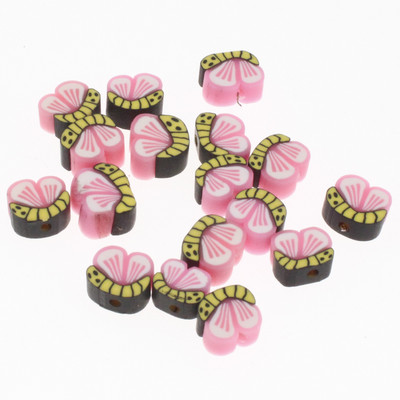 30/50/100 kom 10 mm višebojne perle za osmijeh na licu Perle od polimerske gline labave perle za odstojnike za izradu nakita DIY pribor za narukvice